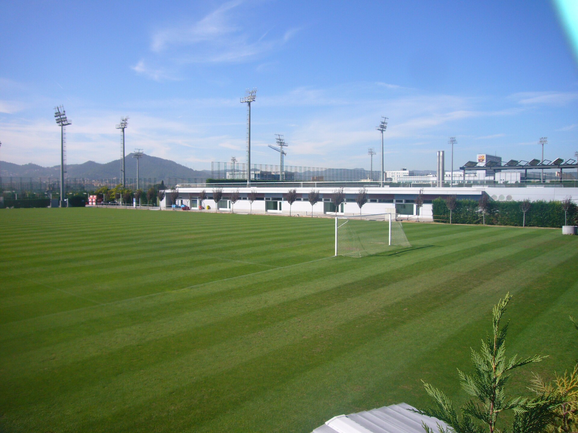 Field number 4 (a grass pitch) at the Ciutat Esportiva Joan Gamper
