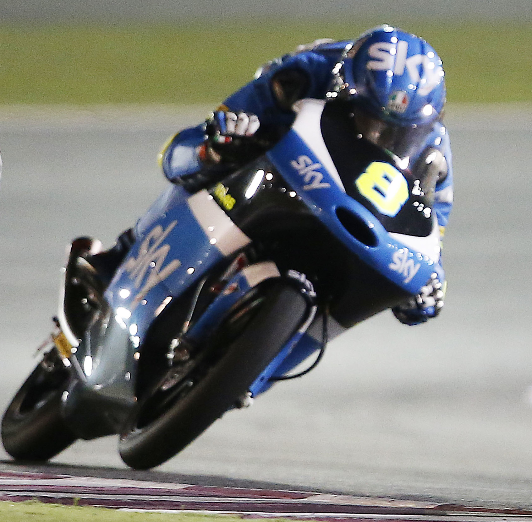 Nicolò Bulega, Jorge Navarro and Francesco Bagnaia during 2016 Qatar motorcycle Grand Prix