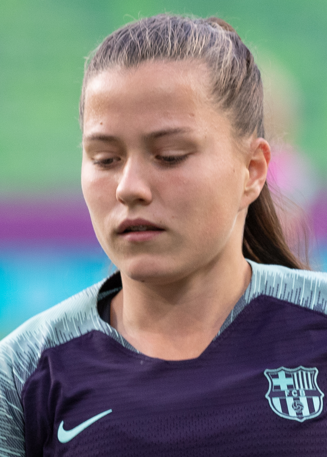 Fußball, Frauen, UEFA Women's Champions League, Olympique Lyonnais - FC Barcelona; Claudia Pina (FC Barcelona, 24) beim Abschlusstraining