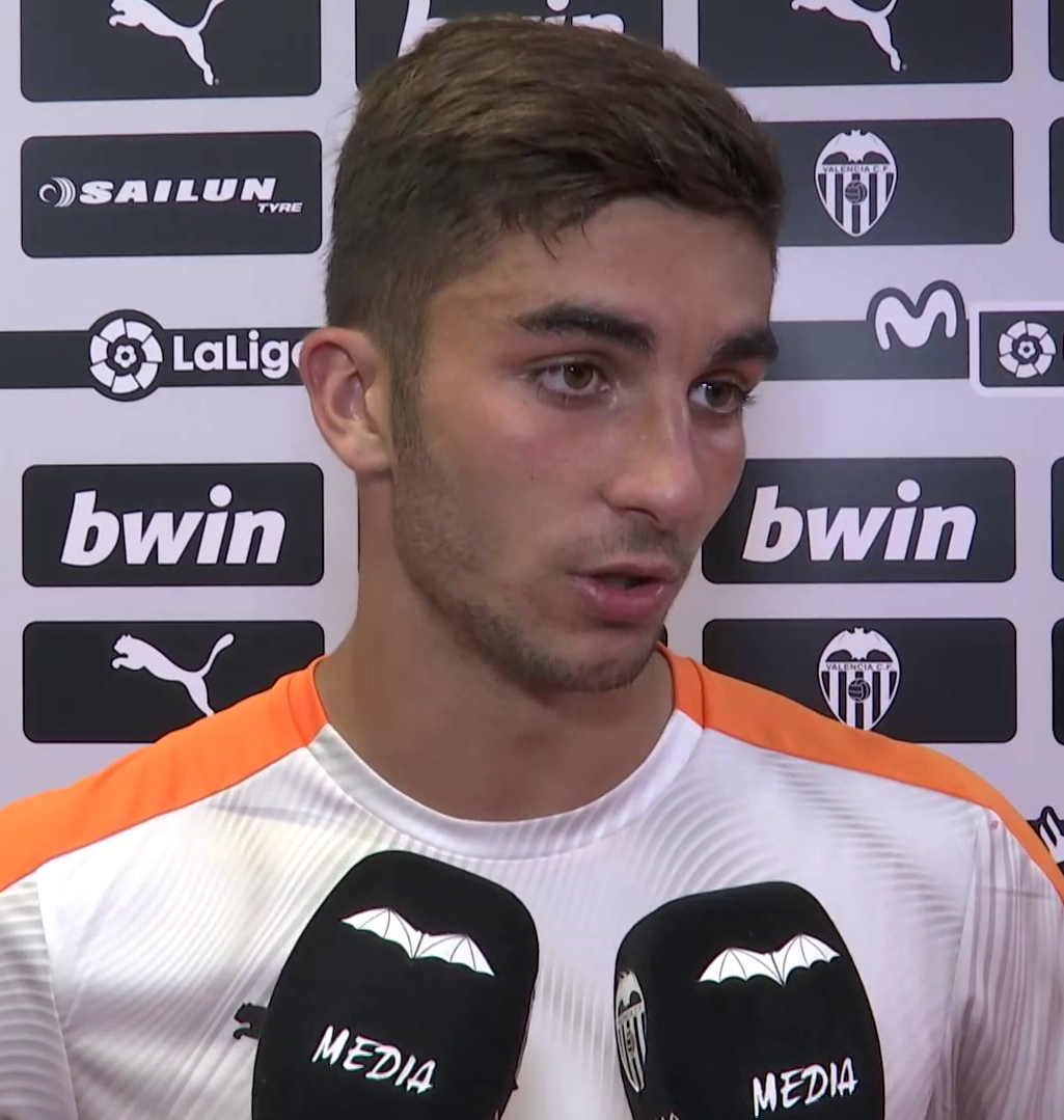Ferran Torres interviewed by Valencia CF club television in 2019