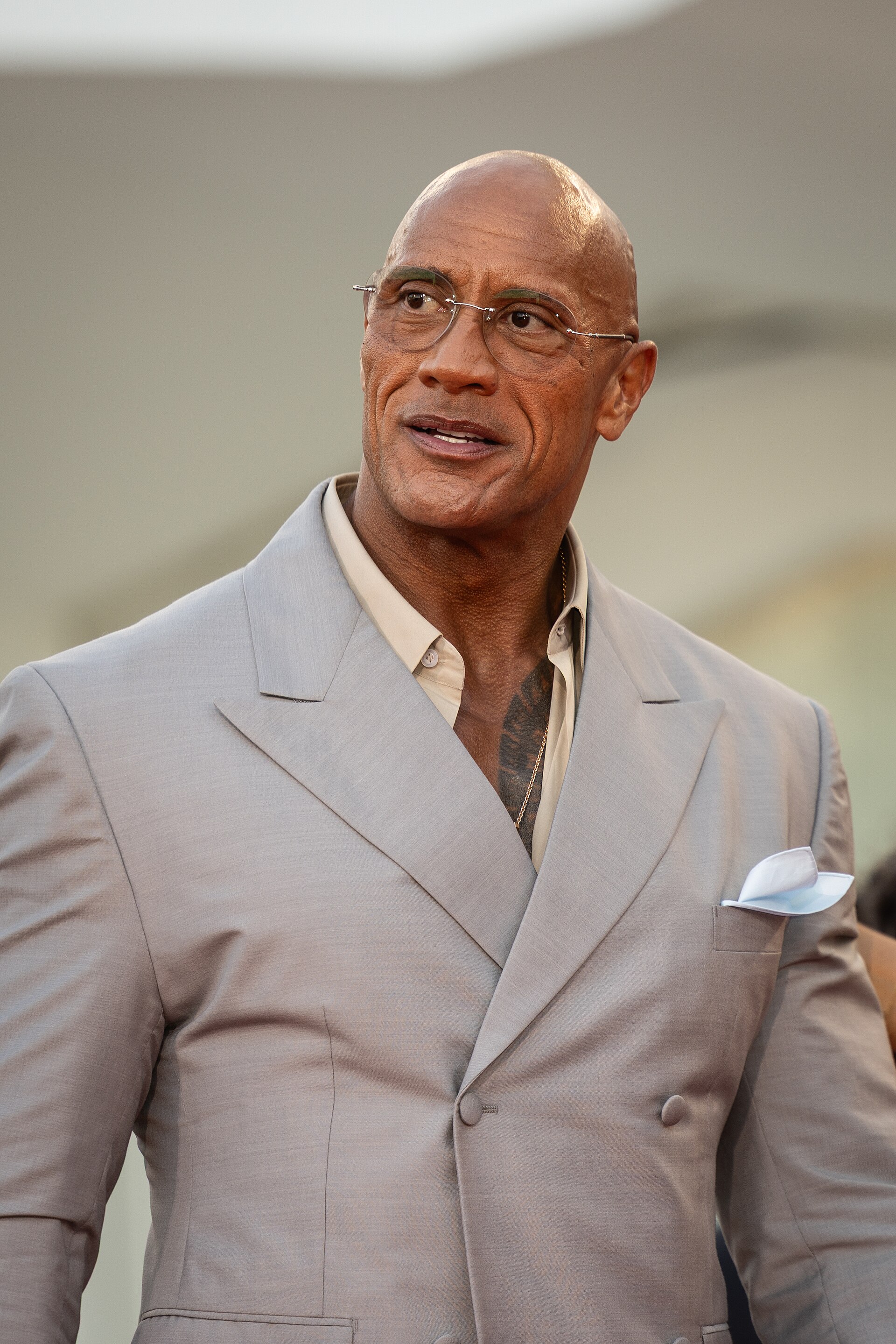 Actor Dwayne Johnson at the 2025 Venice Film Festival