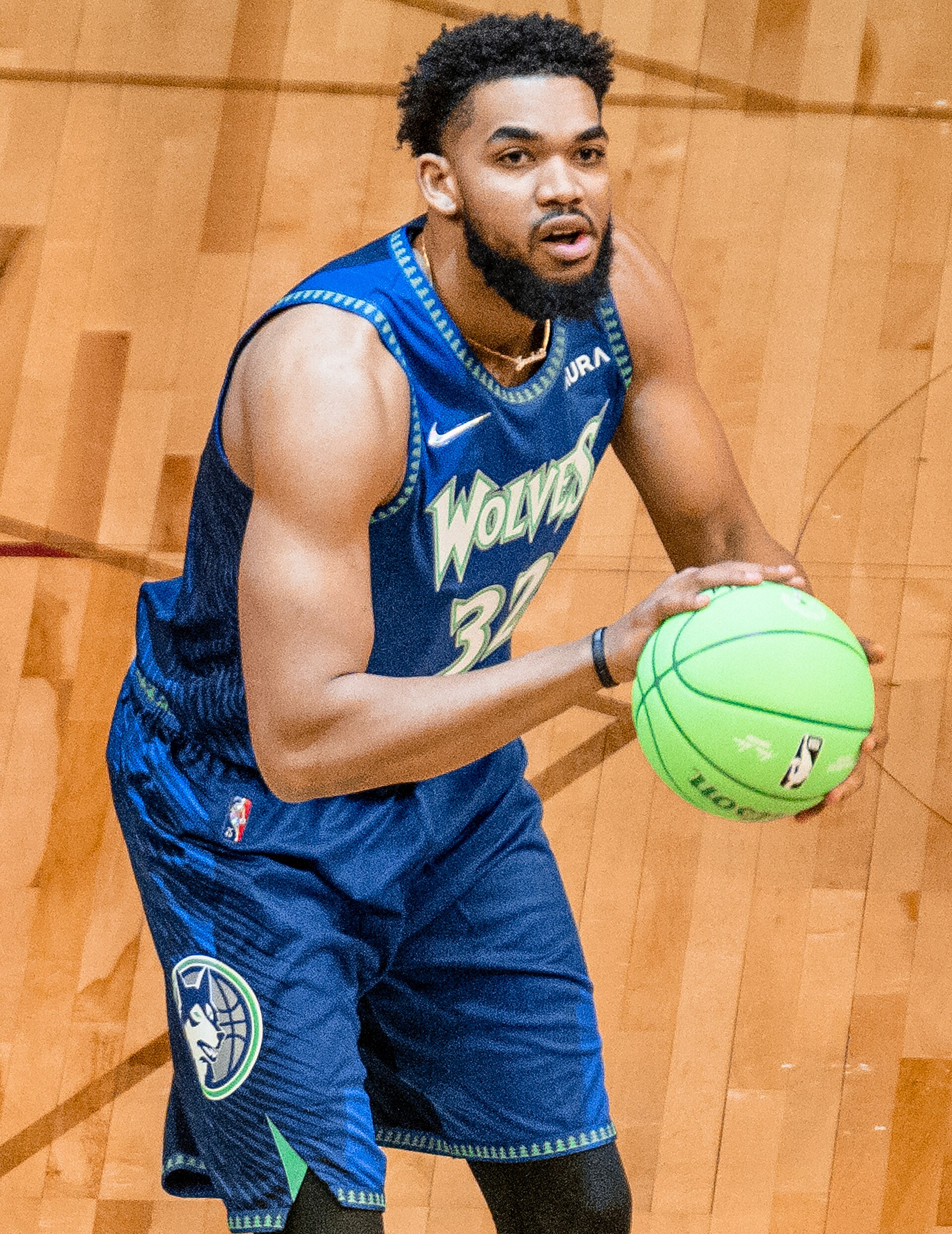Karl-Anthony Towns at the 3-Point Contest (February 19, 2022)