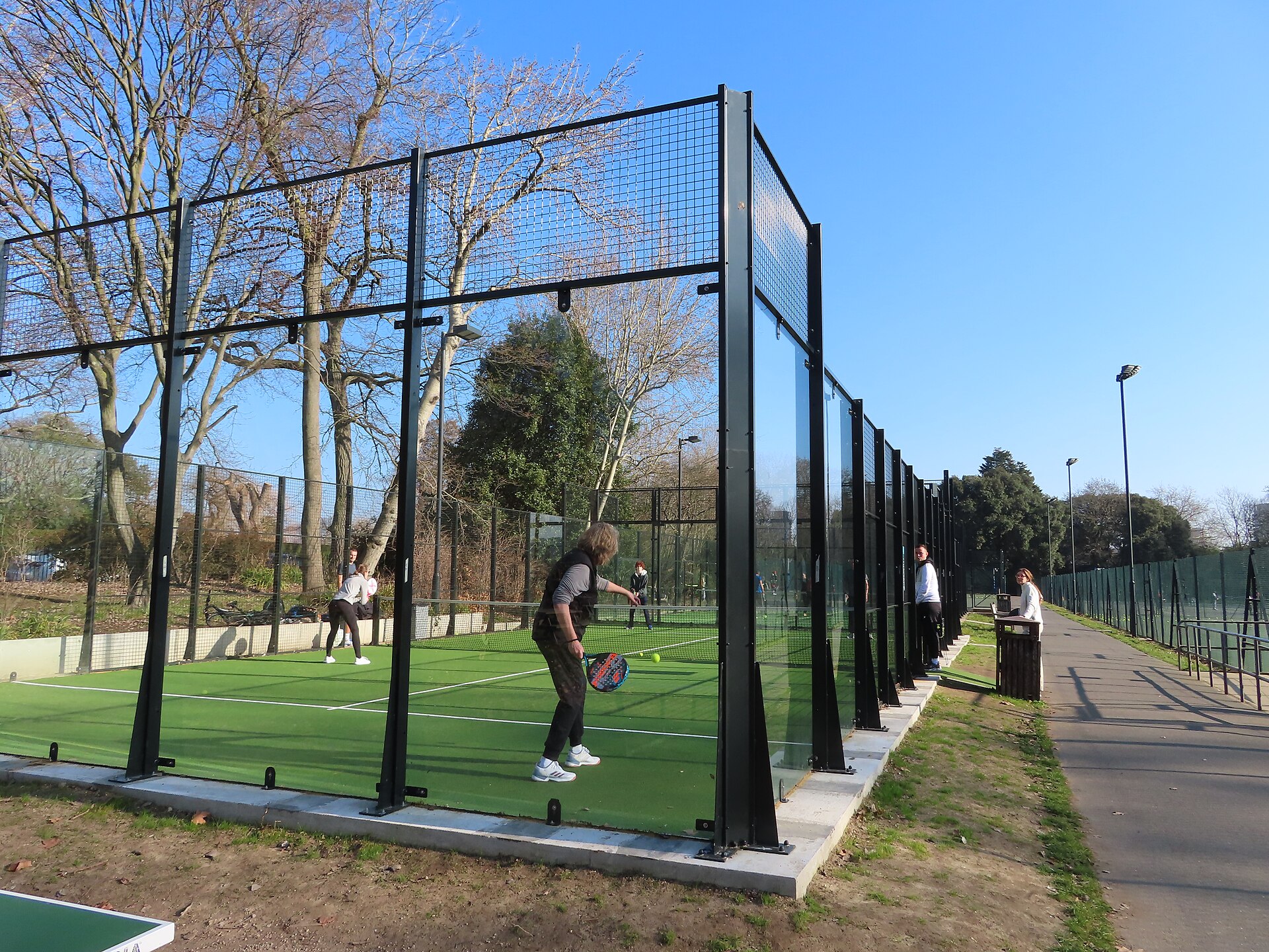 Una pista de pádel