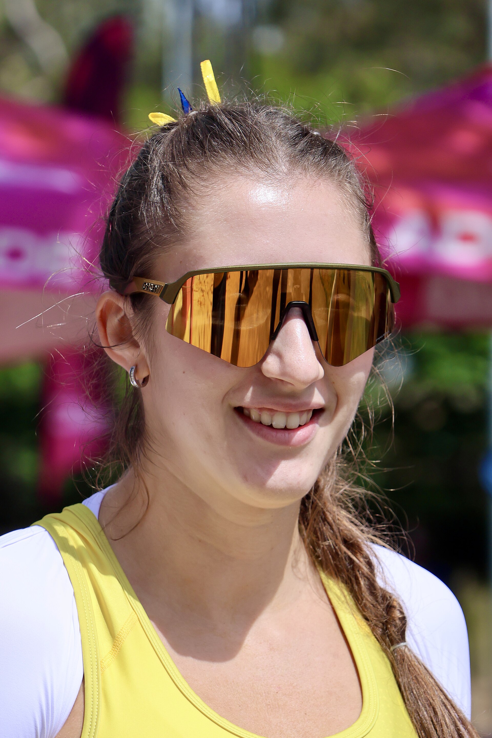 Un partido del Mundial de voley playa