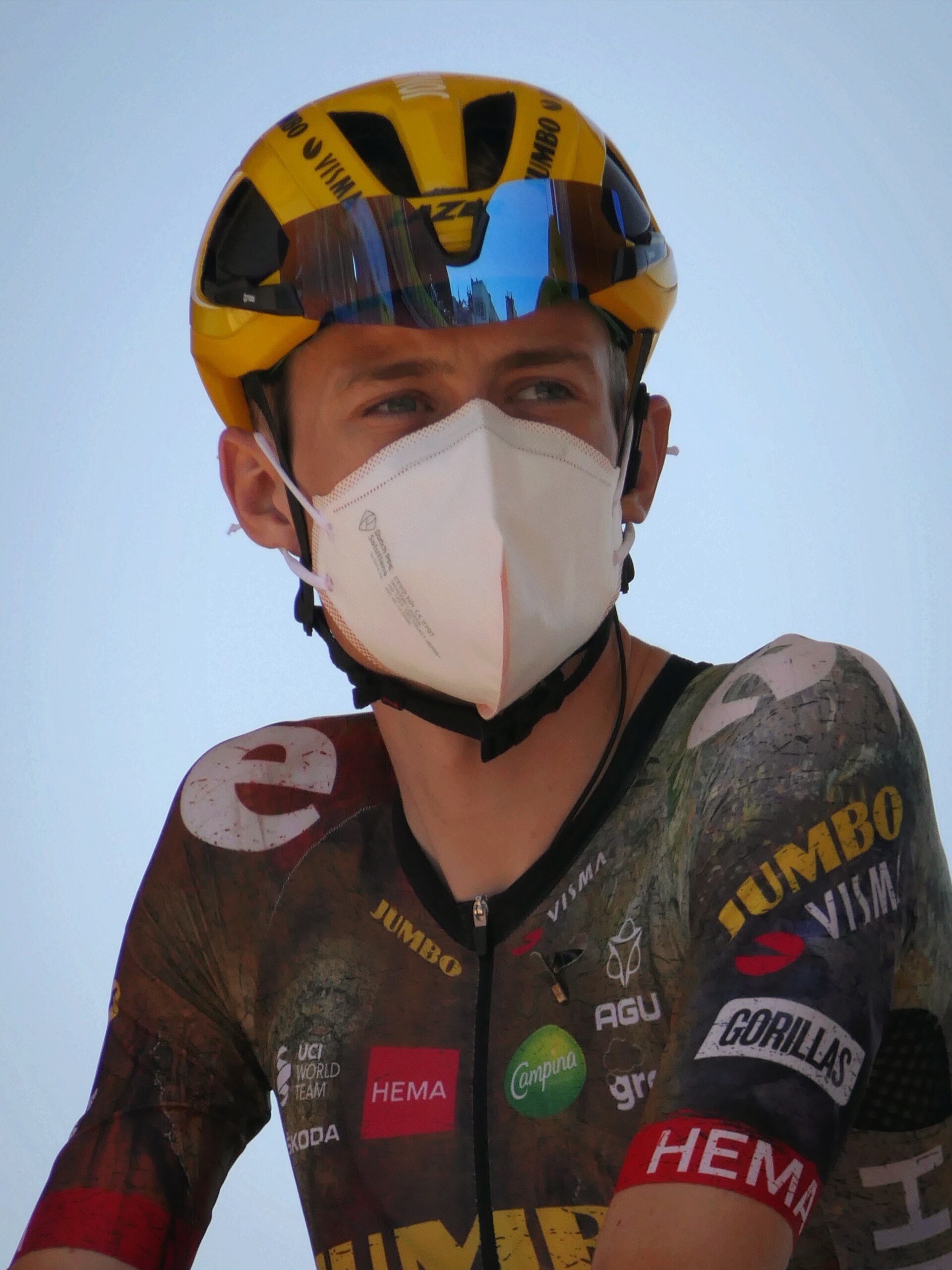 Jonas Vingegaard during the teams presentation at Dunkerque. (Tour de France 2022, Stage 4).